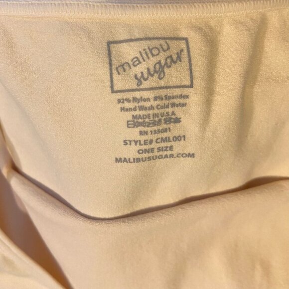 Malibu Sugar Seamless Stretch Camisole Tank Top – Cream, One Size (covers XS–M) - Picture 3 of 6